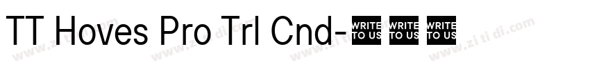 TT Hoves Pro Trl Cnd字体转换 TT Hoves Pro Trl Cnd字体转换